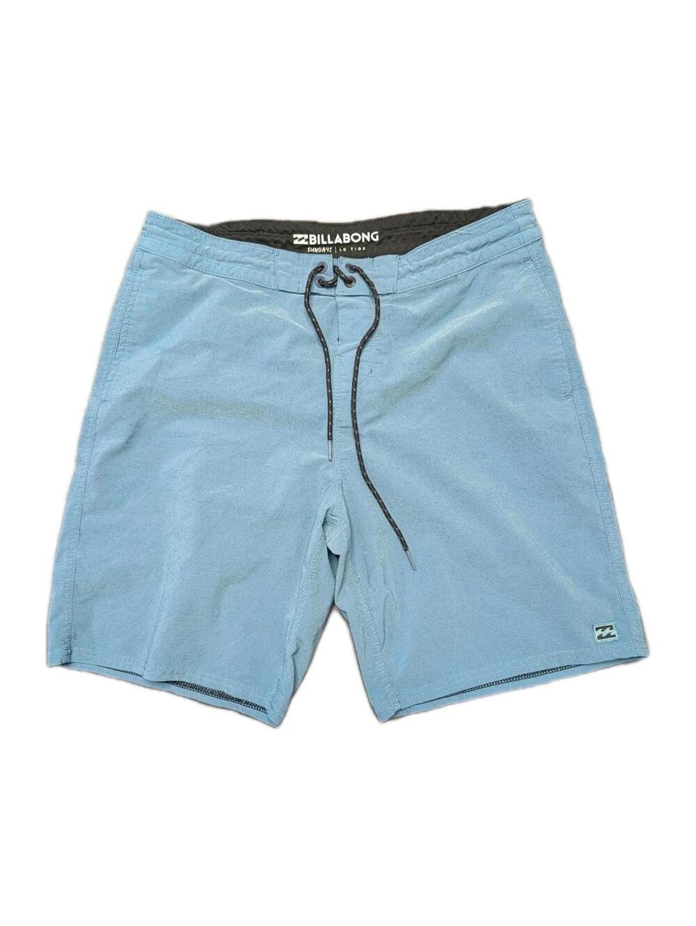 Billabong Mens Board Shorts Sz 33 Sundays Lo Tide Blue Pockets M128QBWS
